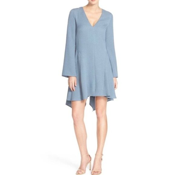 BCBGMAXAZARIA Robyn Long-Sleeve Asymmetrical Dress - Picture 1 of 4
